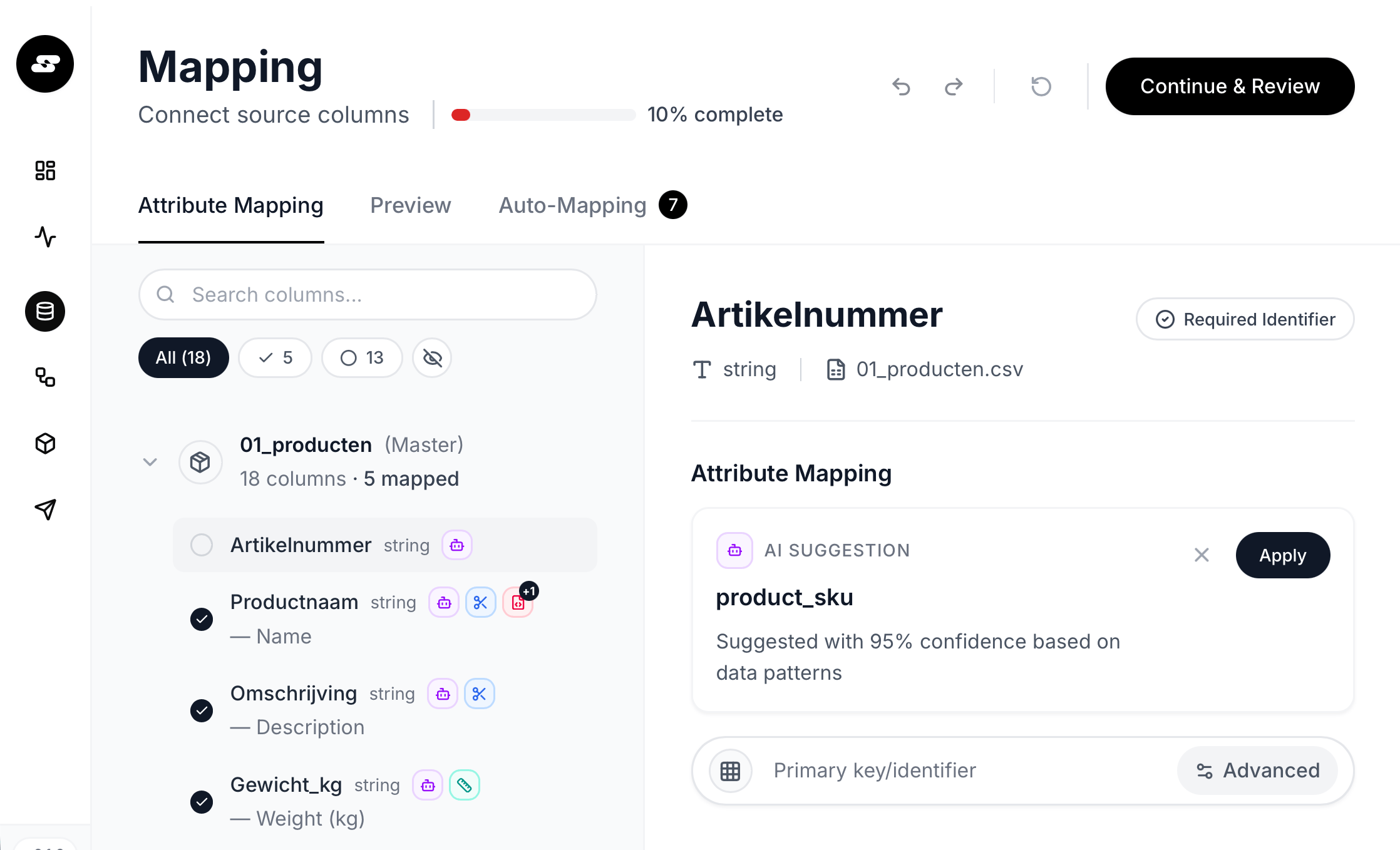 SyncRefine Platform - Data Management Dashboard